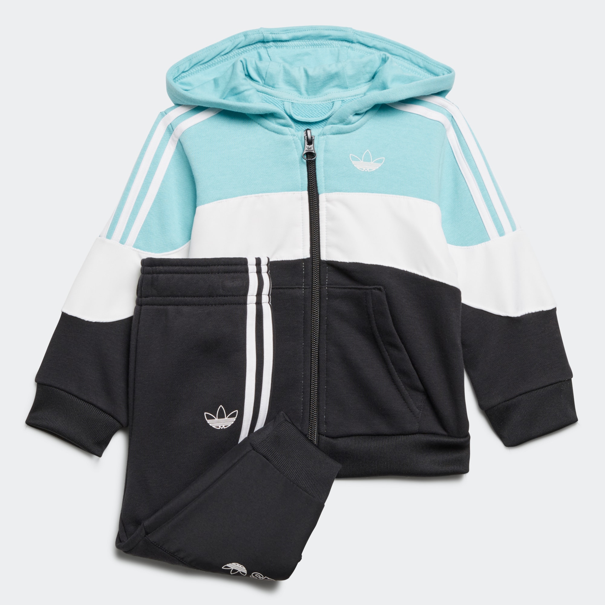 Adidas/阿迪达斯 儿童三叶草 HOODIE 训练运动套装 GD2665