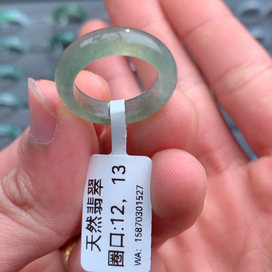 翡翠戒指未镶嵌天然