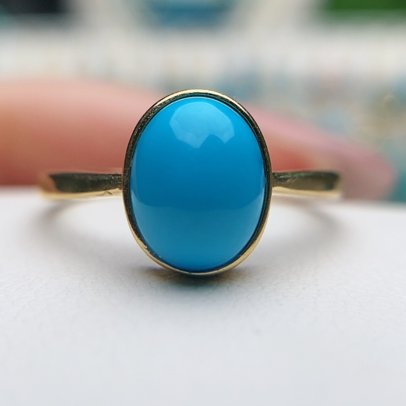 【闪购商品】绿松石珠宝奇石18K金镶嵌