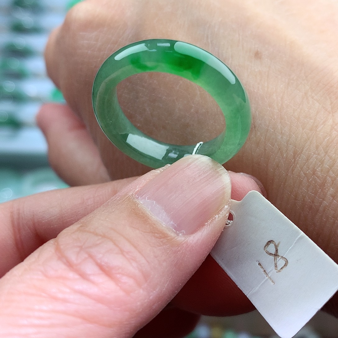 未镶嵌戒指翡翠我**铭18号