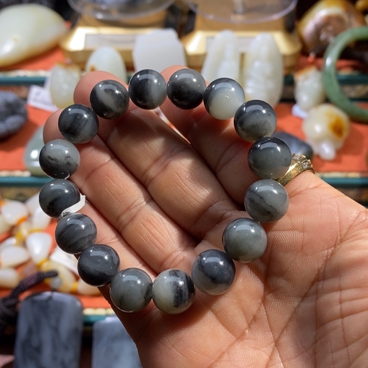 和田玉未镶嵌手链