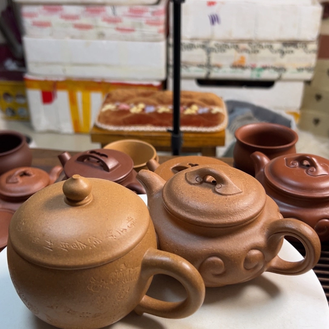 紫砂茶壶老段泥如意仿古200