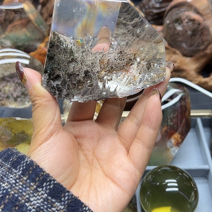 水晶未镶嵌珠宝半成品