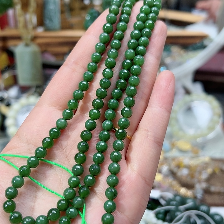 和田玉（碧玉）项链未镶嵌34