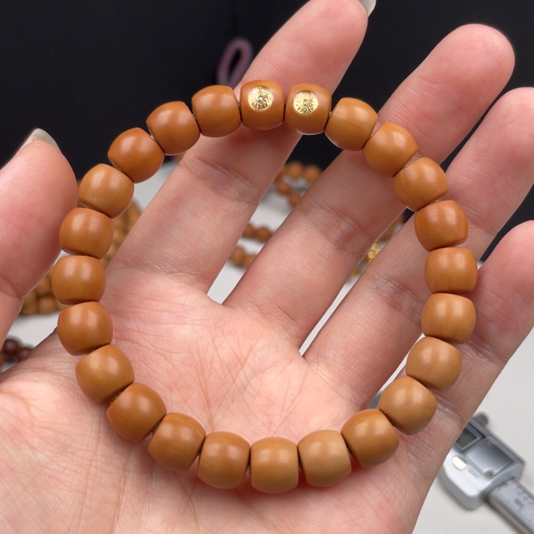 猴头核桃手串直切俩标走色48.8