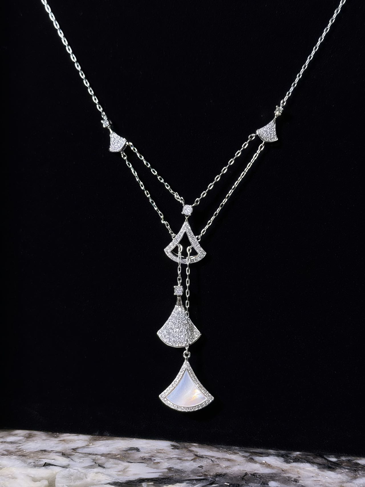 铜合金项链 [流苏裙]散落不规则流苏裙子项链xl10104