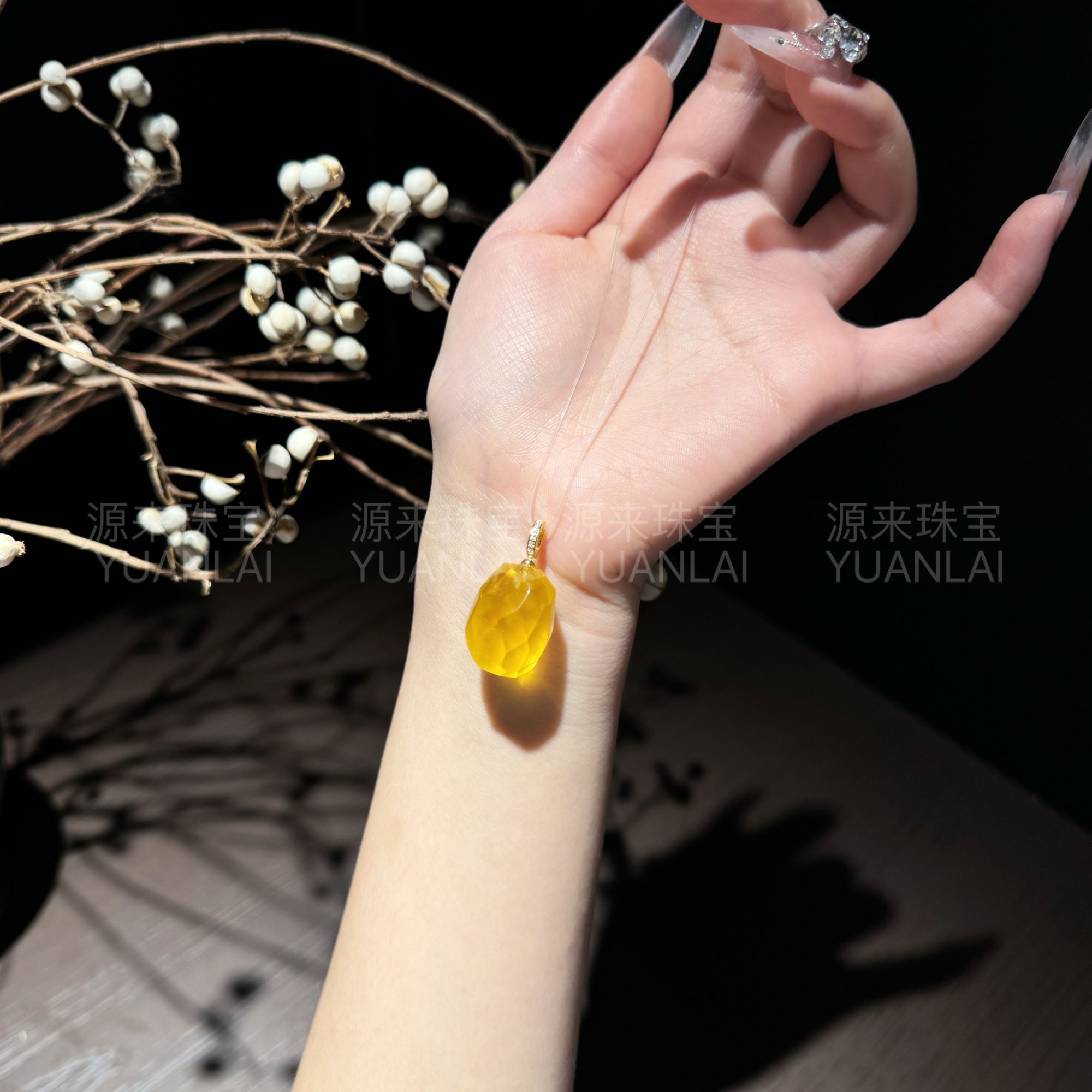 L*小橘*蜜蜡吊坠YY3523