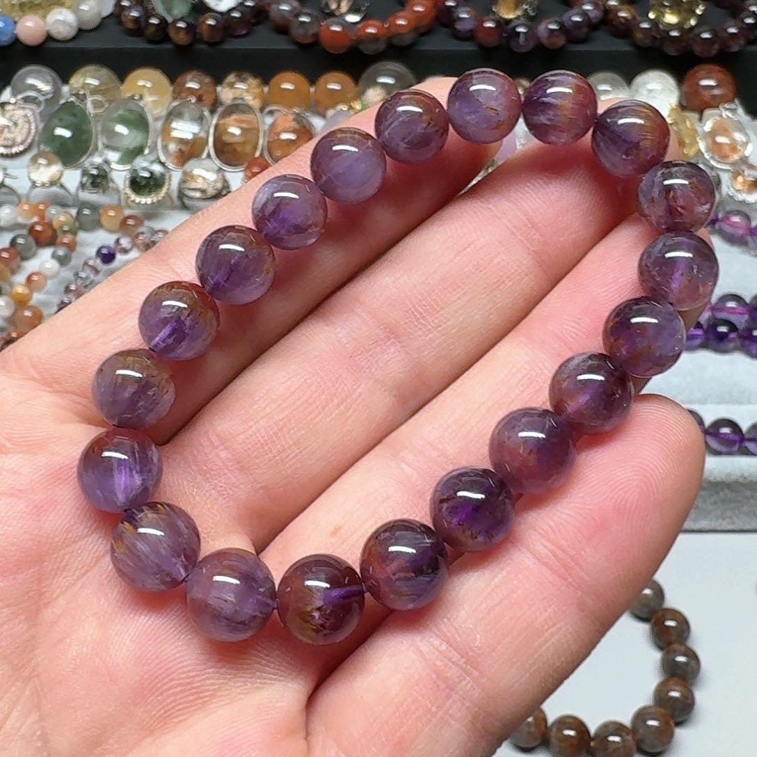 水晶极光手串未镶嵌