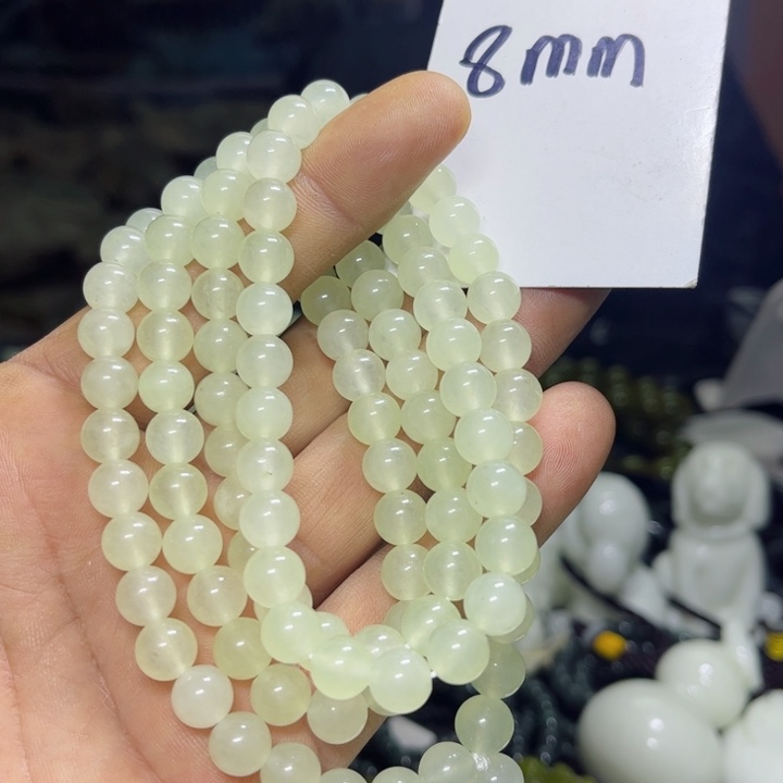 蛇纹石玉项链未镶嵌