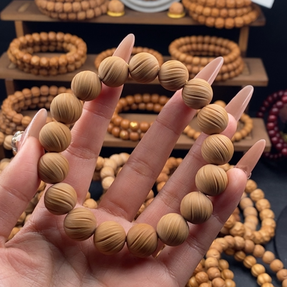 猴头核桃吊坠走色定风珠