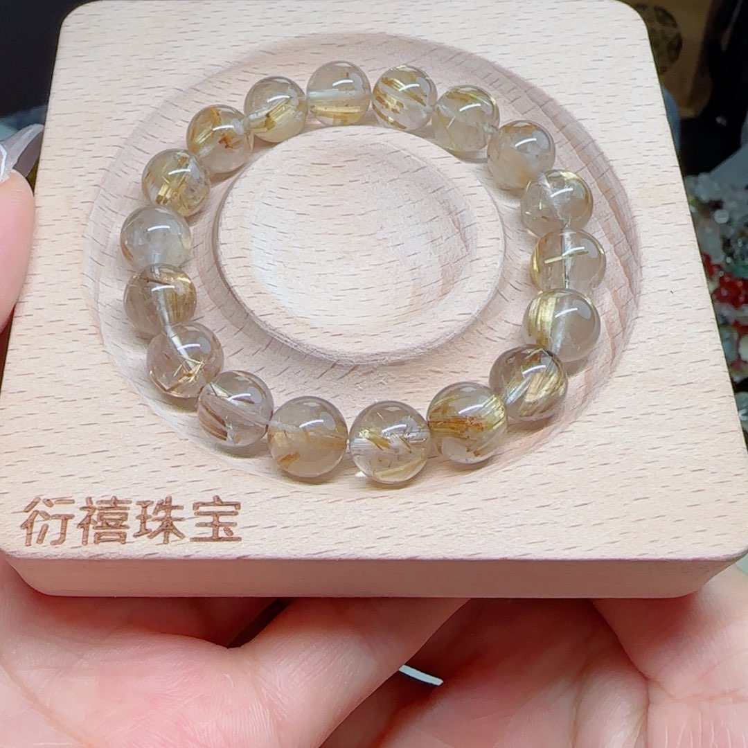 水晶手链未镶嵌维纳斯金发晶10m