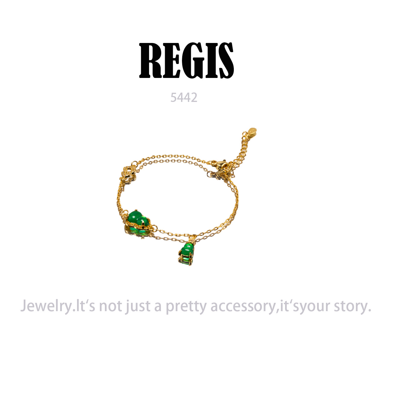 铜合金手链 时尚百搭轻奢设计师手链~5442