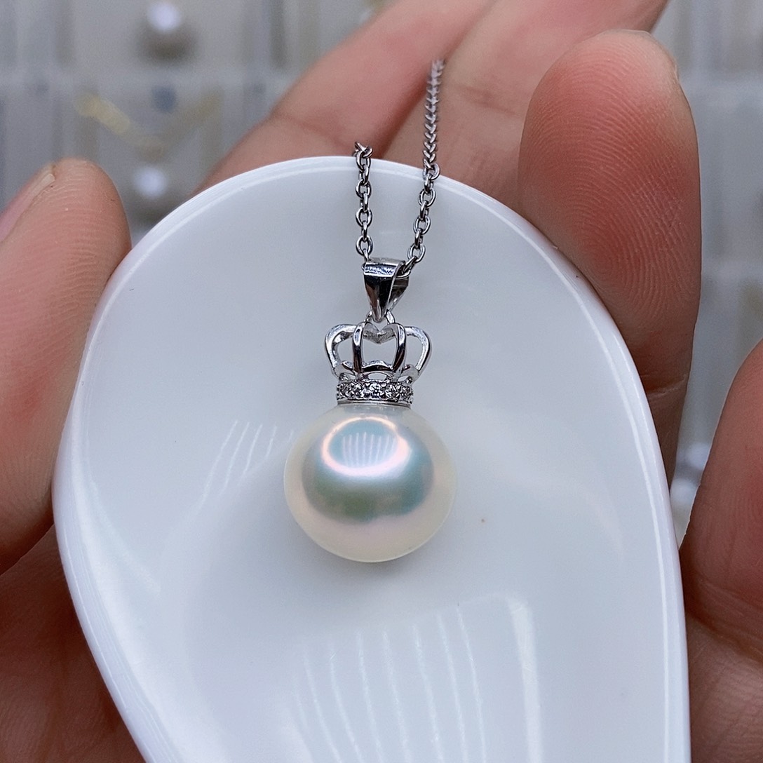 淡水珍珠颈饰银S925镶嵌