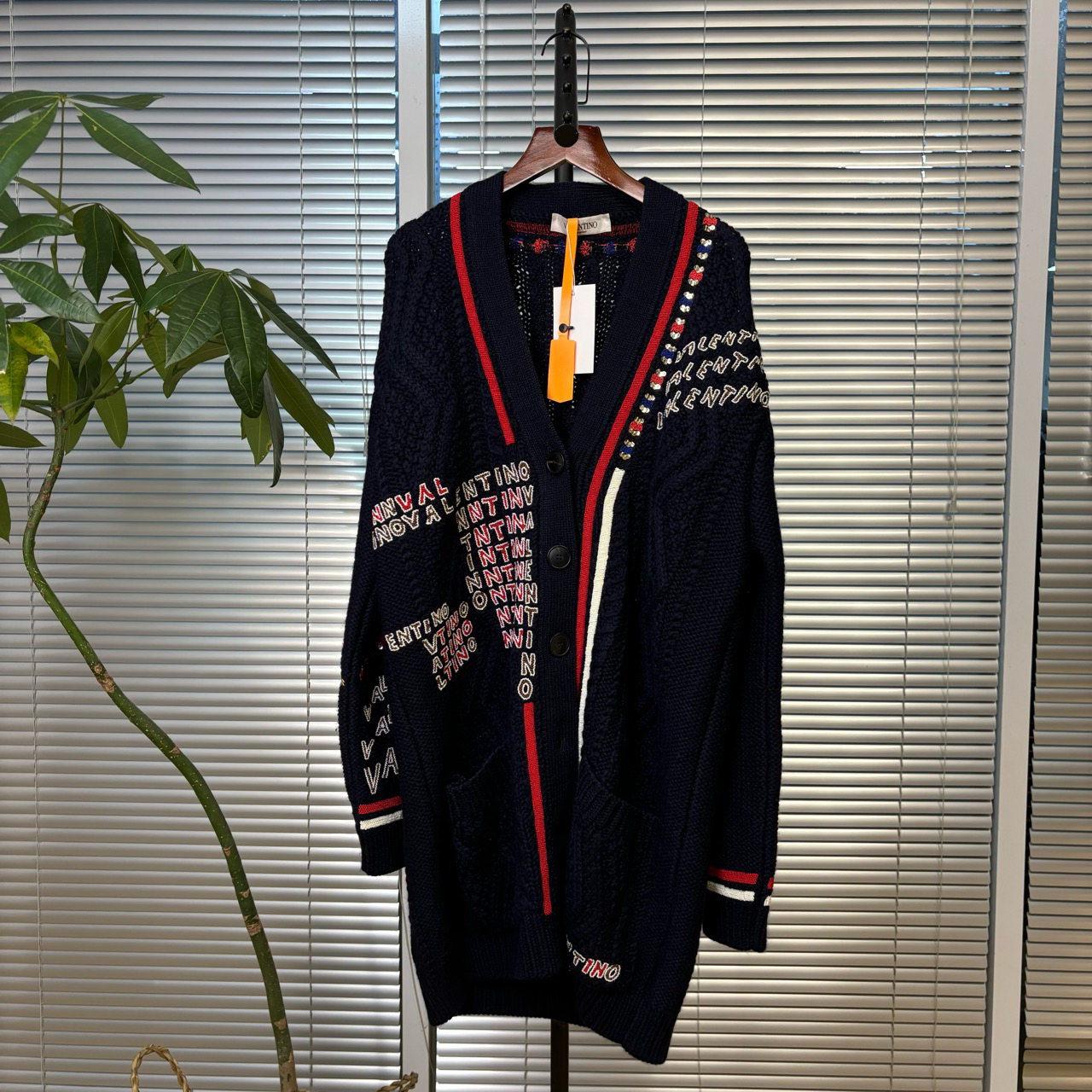 99新 Valentino/华伦天奴 （pm）钉珠装饰外套 无水洗标 CL01351