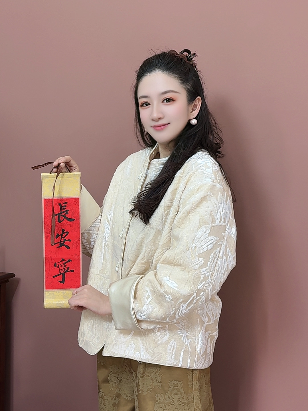 【白月光】新中式国风重工圆领桑蚕丝棉外套上衣