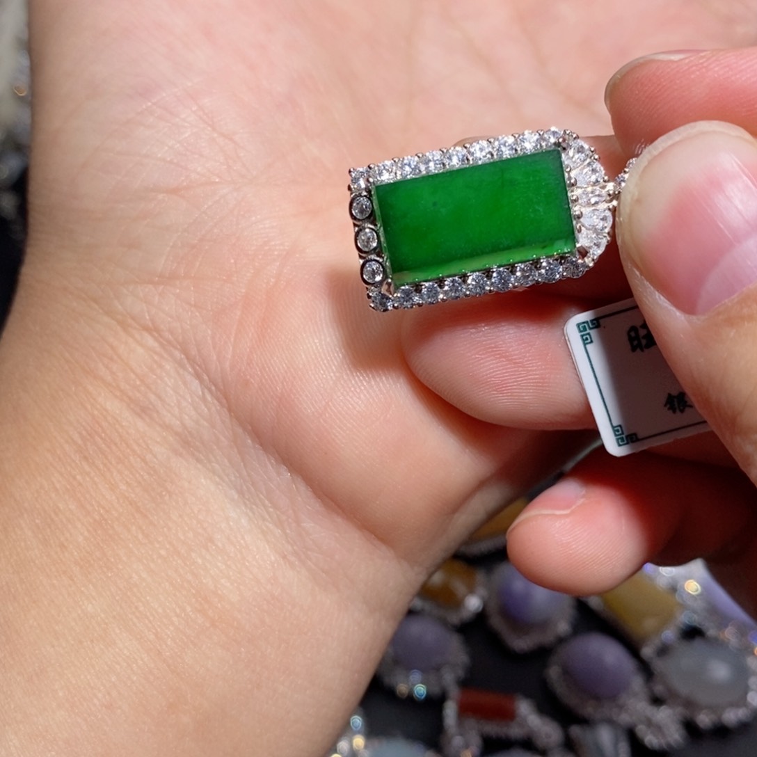 翡翠颈饰银S925镶嵌n k k k