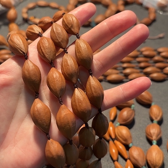 橄榄核手串/手链?**?1.4老油核长串