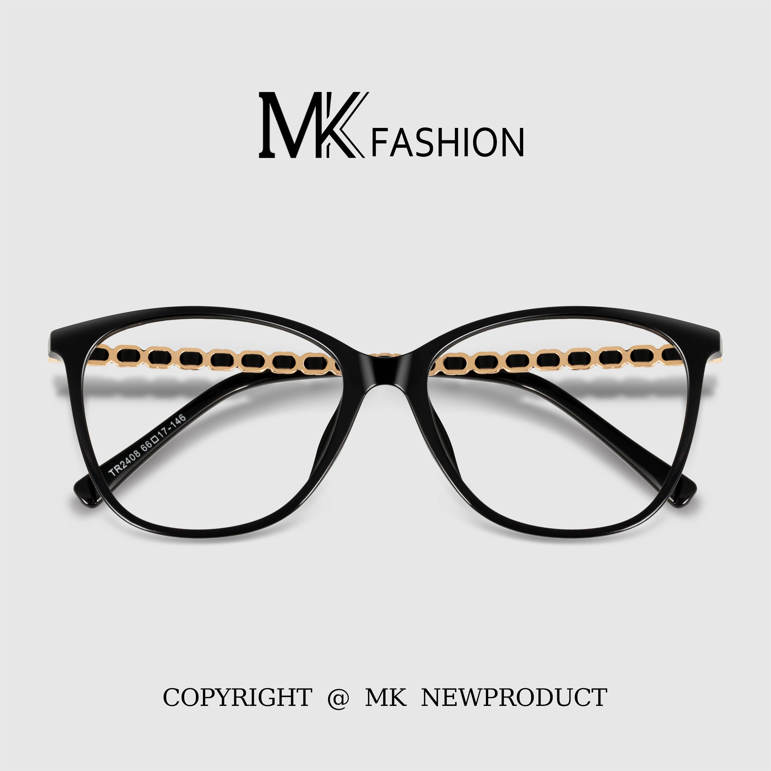 【粉丝专享】MK百搭气质款眼镜框高颜值素颜黑框近视防蓝光超轻镜架
