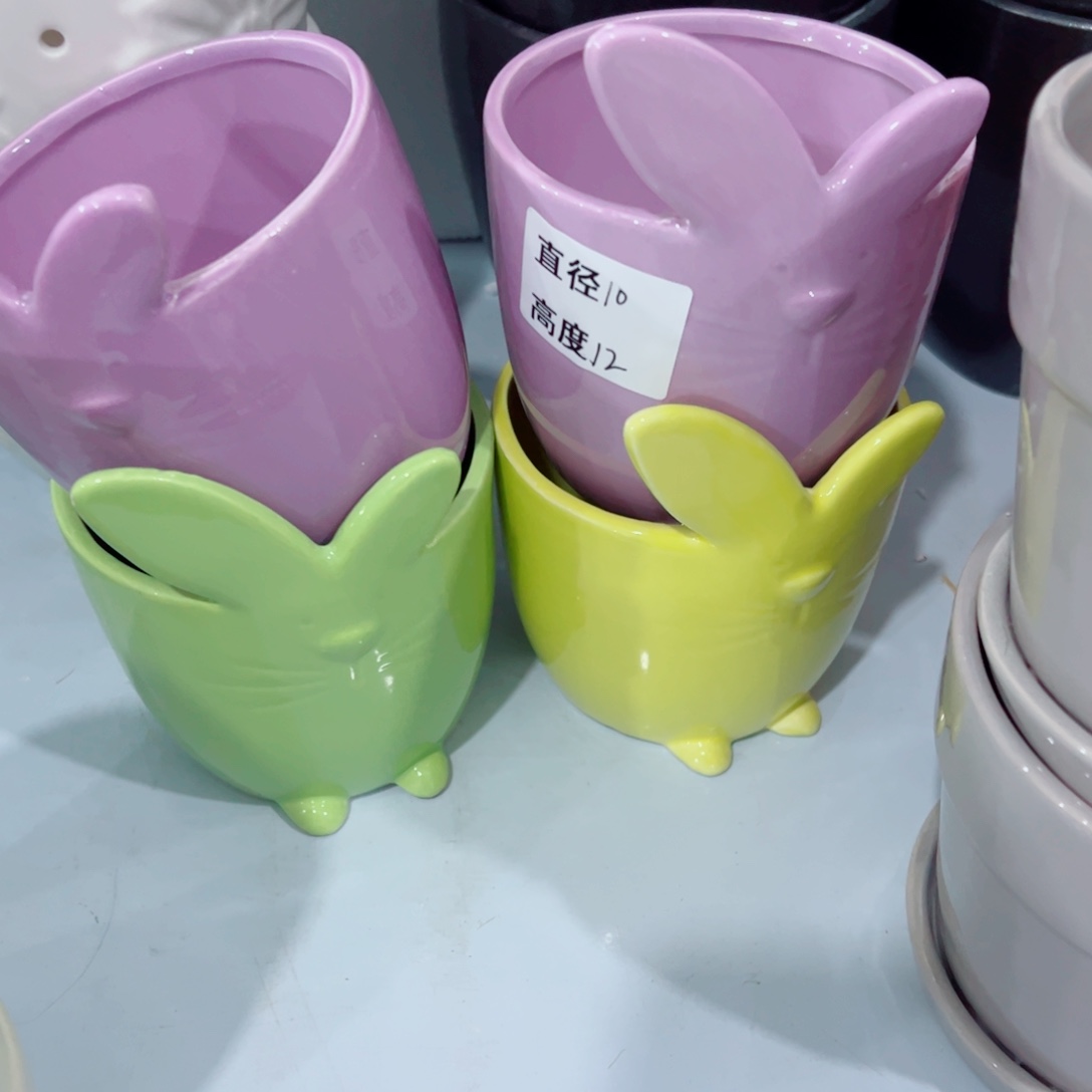 有孔，陶瓷花盆满10米包邮发货