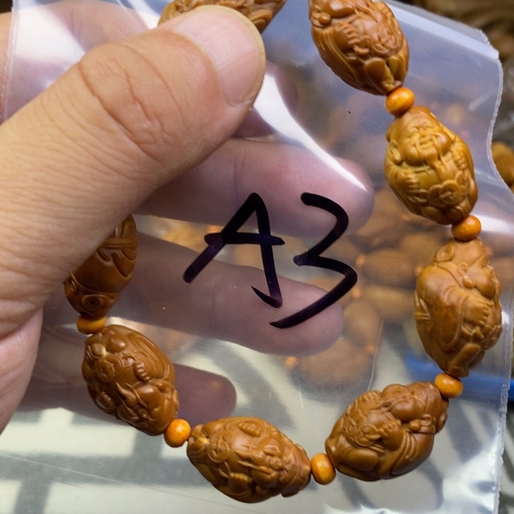 橄榄核手串/手链橄榄核雕工艺手串