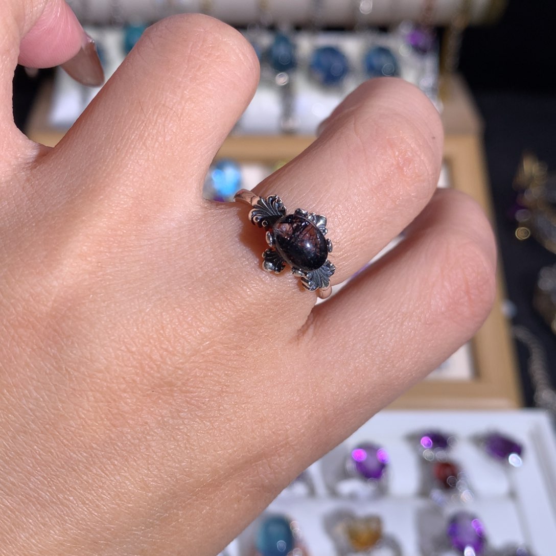 【闪购商品】水晶戒指银S925镶嵌戒指