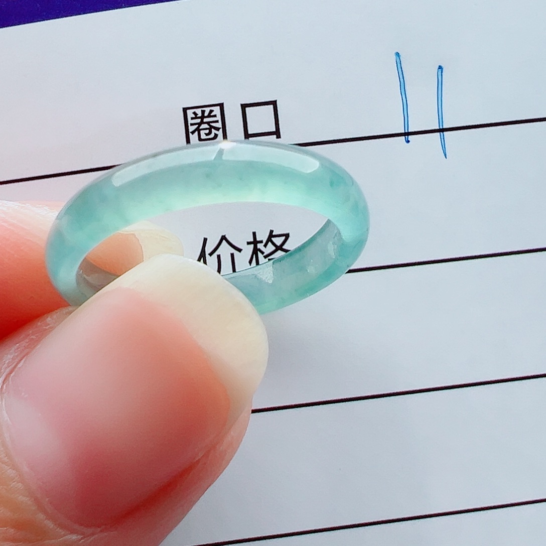 未镶嵌戒指翡翠橘*洲戒圈