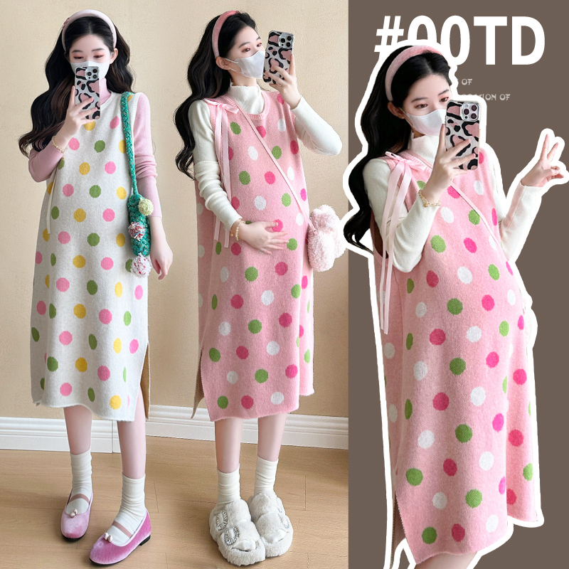 高贵上档次春季孕妇装春款连衣裙怀孕期妈妈春装裙子外出中长款