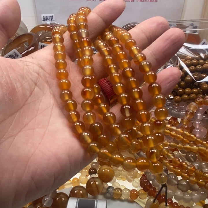 人***节玛瑙/玉髓未镶嵌戒指