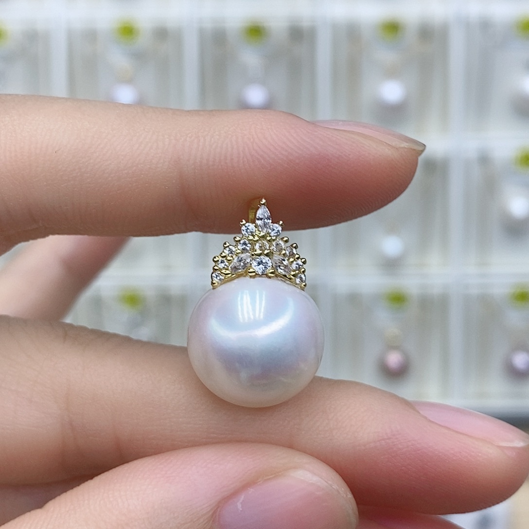 淡水珍珠项链合金