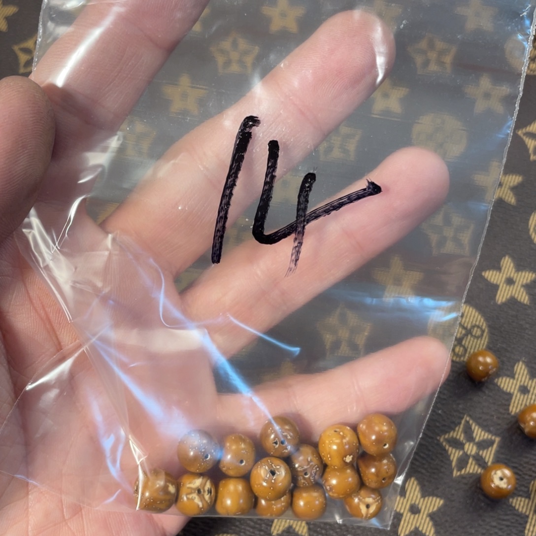 永***回手串紫金鼠实心散珠14