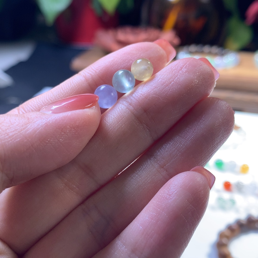 翡翠未镶嵌手串仙色