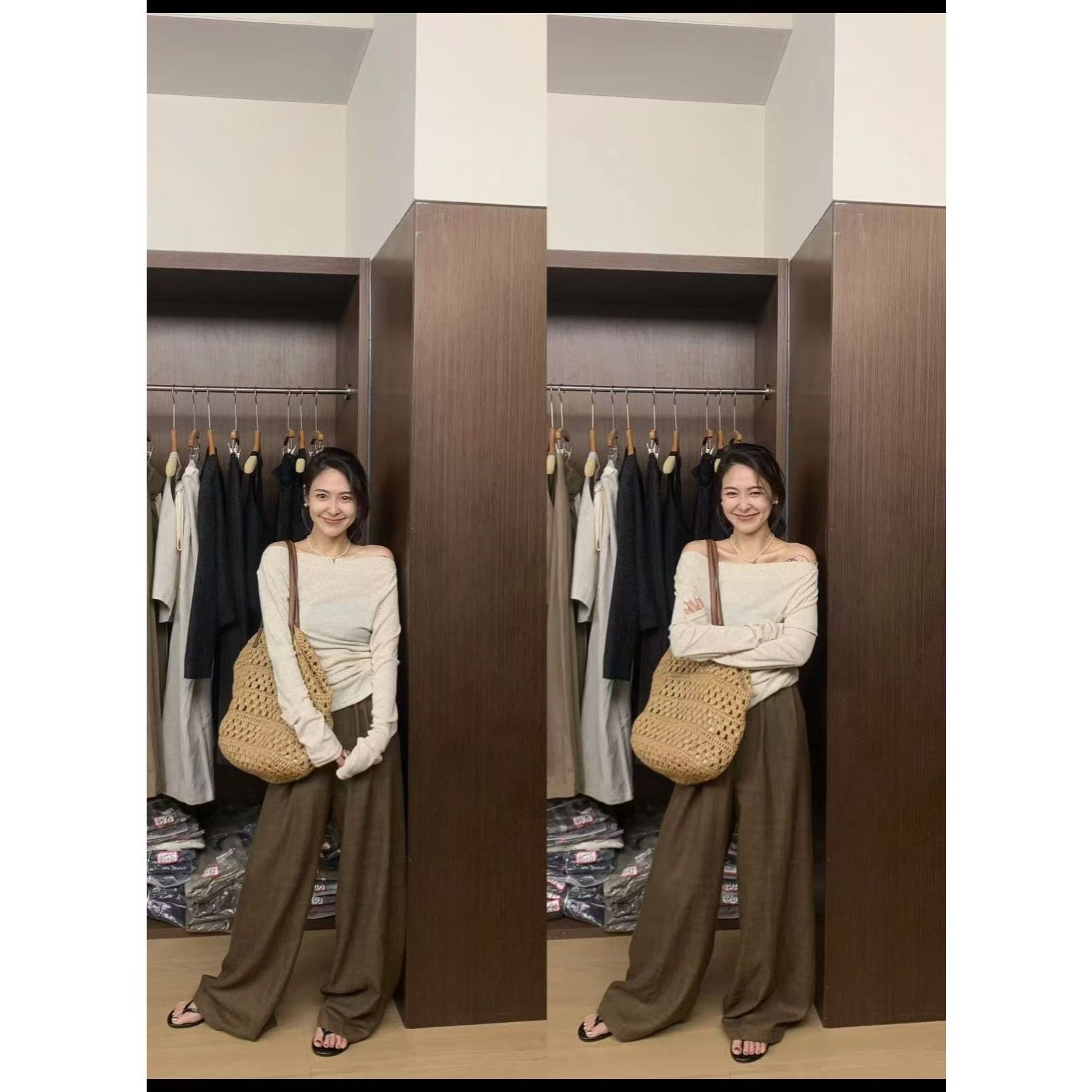 J-63982#仙女必备~镂空编织包太出片了叭(内胆可拆卸）