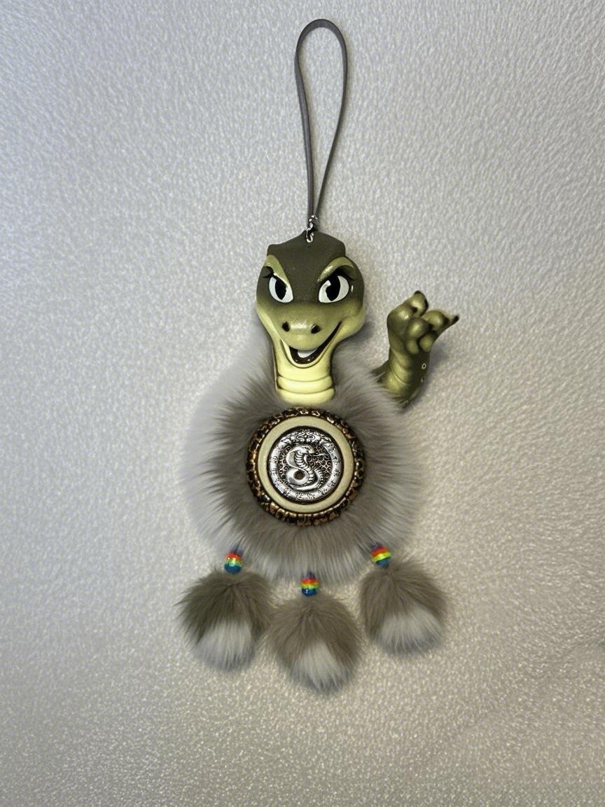 【2025生肖款】生肖蛇非遗手工艺制品太阳花车挂