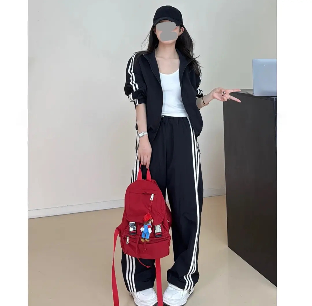 1028小个子穿搭运动风休闲套装2025秋款新款外套裤子两件套