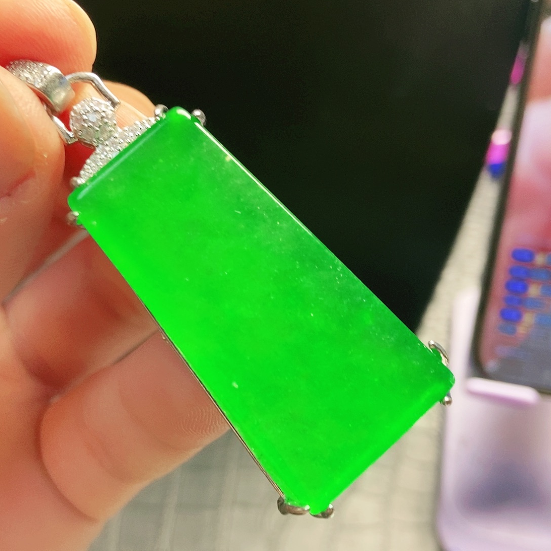 翡翠银S925镶嵌颈饰