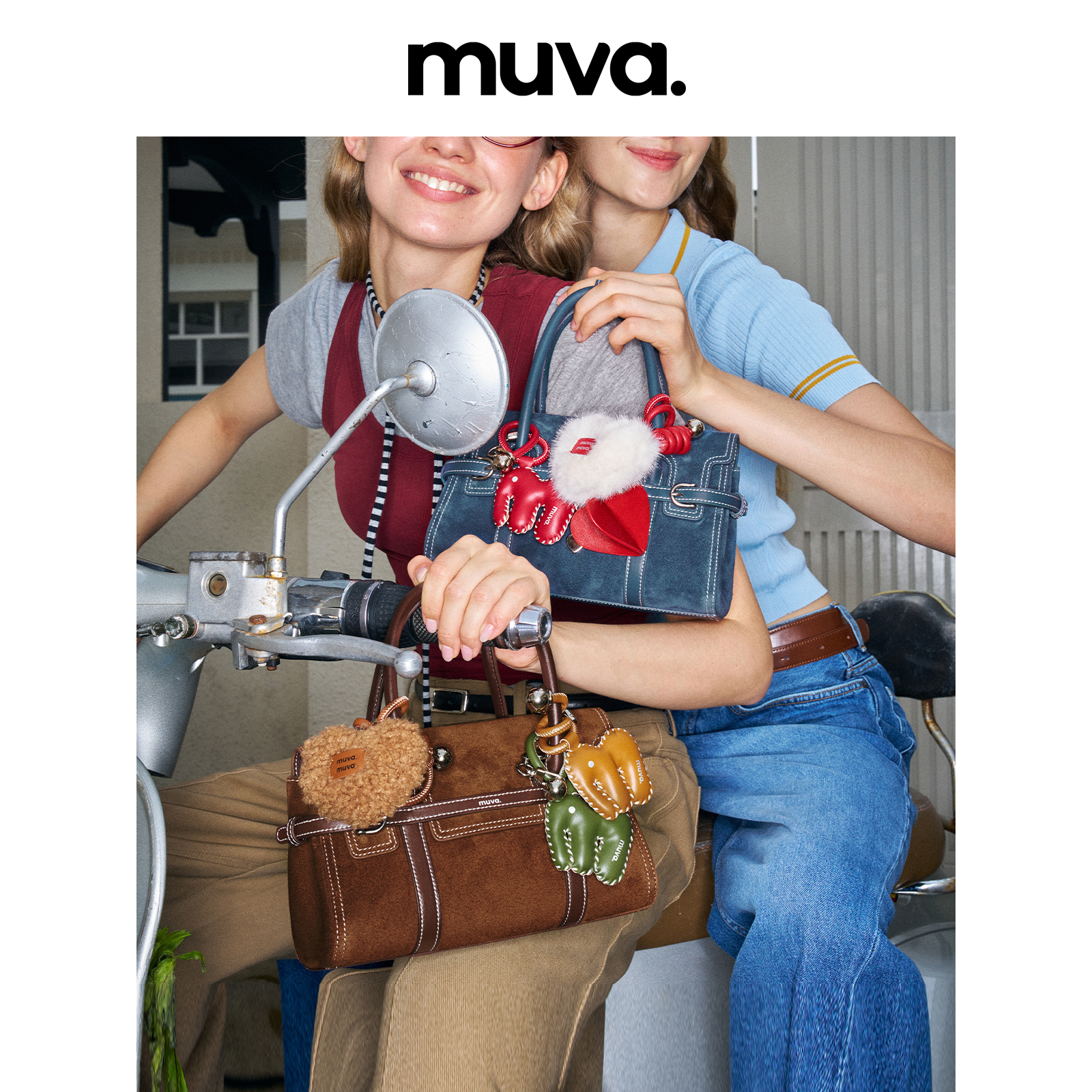 【王丽坤同款】MUVA英伦风袢带手提斜挎包高级感通勤外出小拎包8.15