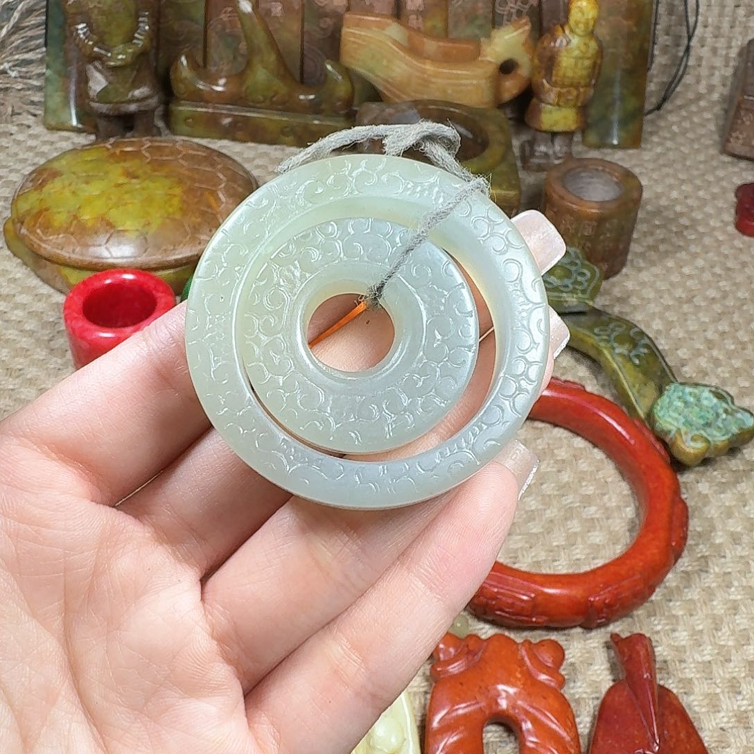 白玉菩提吊坠挂件