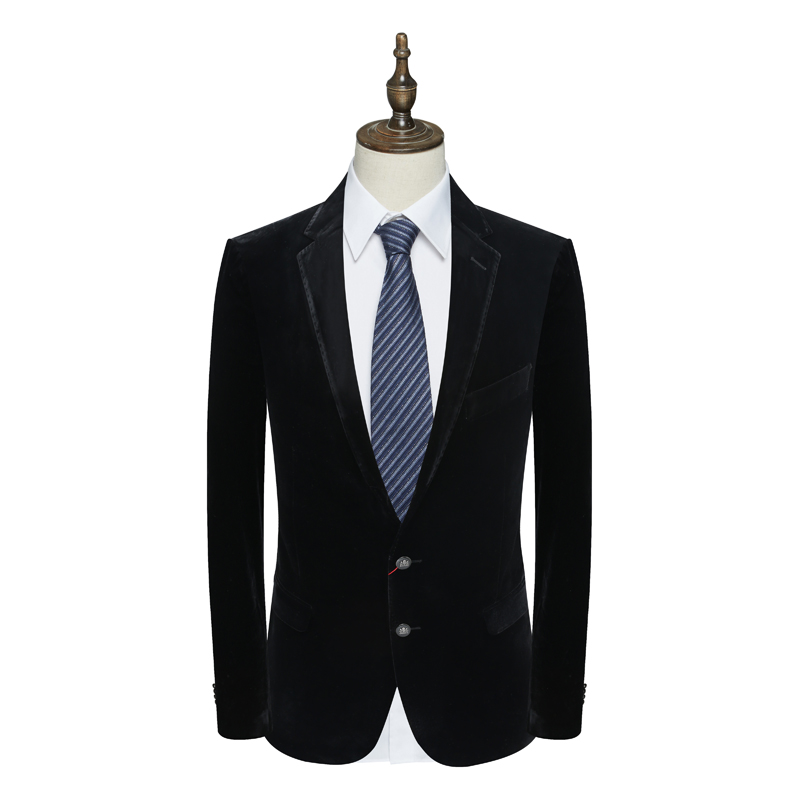 AB1199邦纳男春秋西服 两粒扣后中开衩商务休闲西装金丝绒 35937