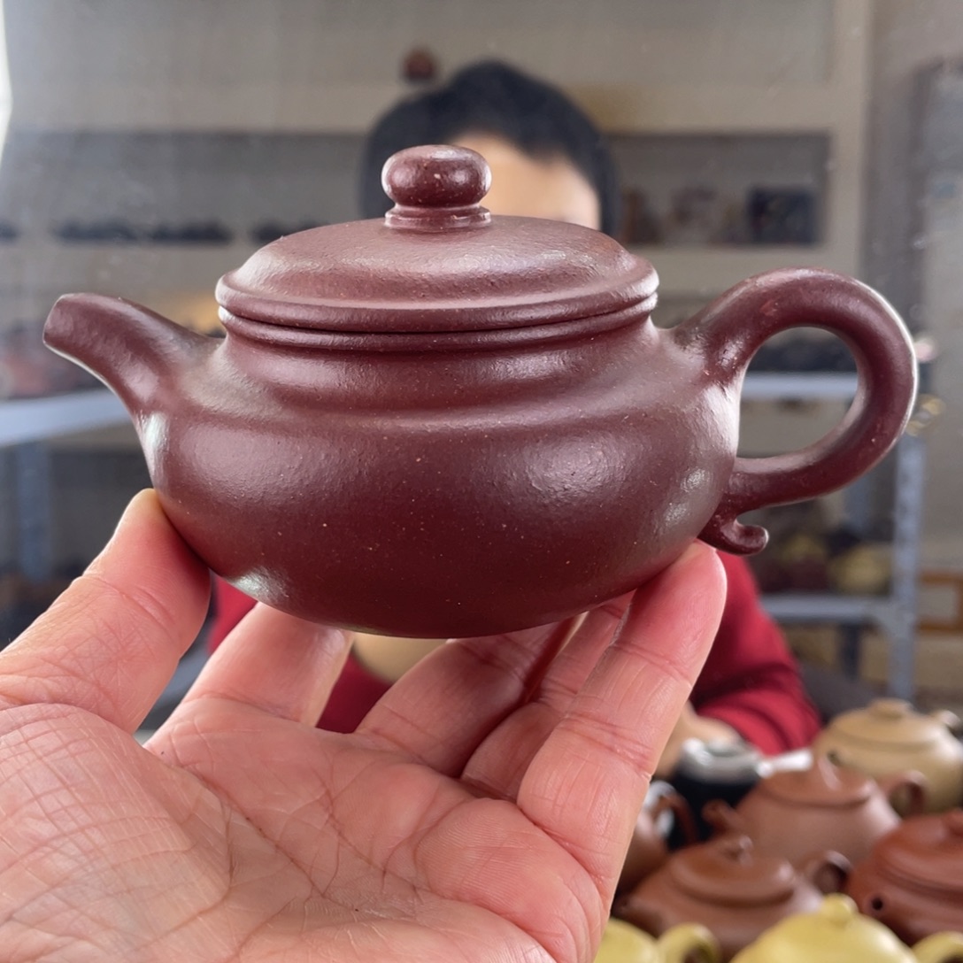 茶壶紫砂平台底槽清仿古170cc