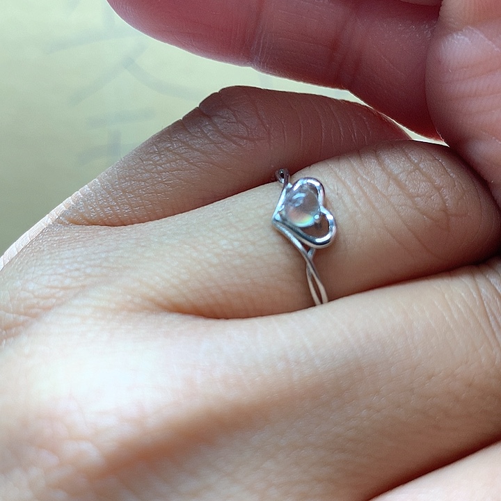 水晶水晶戒指银S925镶嵌