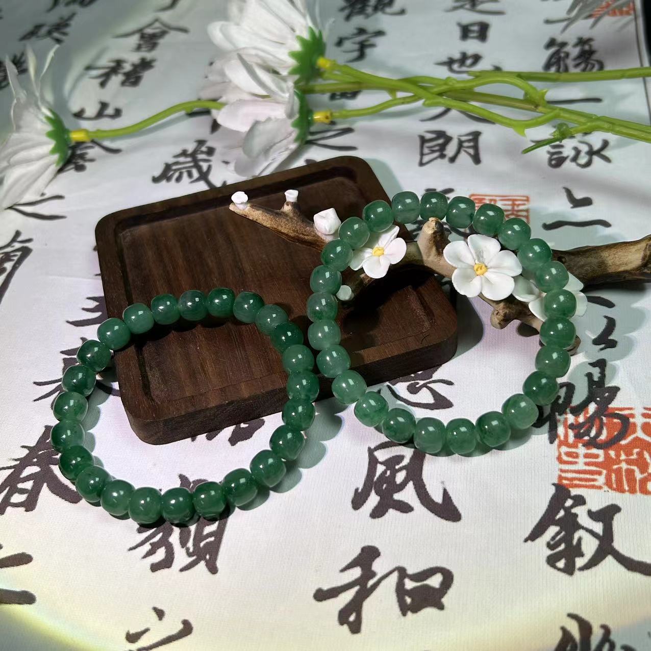 天然非洲翠手串拍一发一多样性发其一 1070001