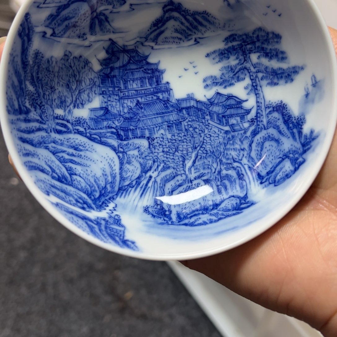 景德镇手绘茶具手工