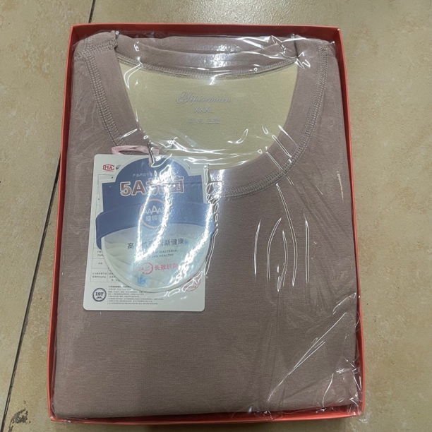 女士冬季羊毛蚕丝加厚保暖内衣套装圆领修身内穿打底