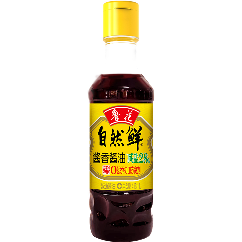 鲁花自然鲜酱油418ml
