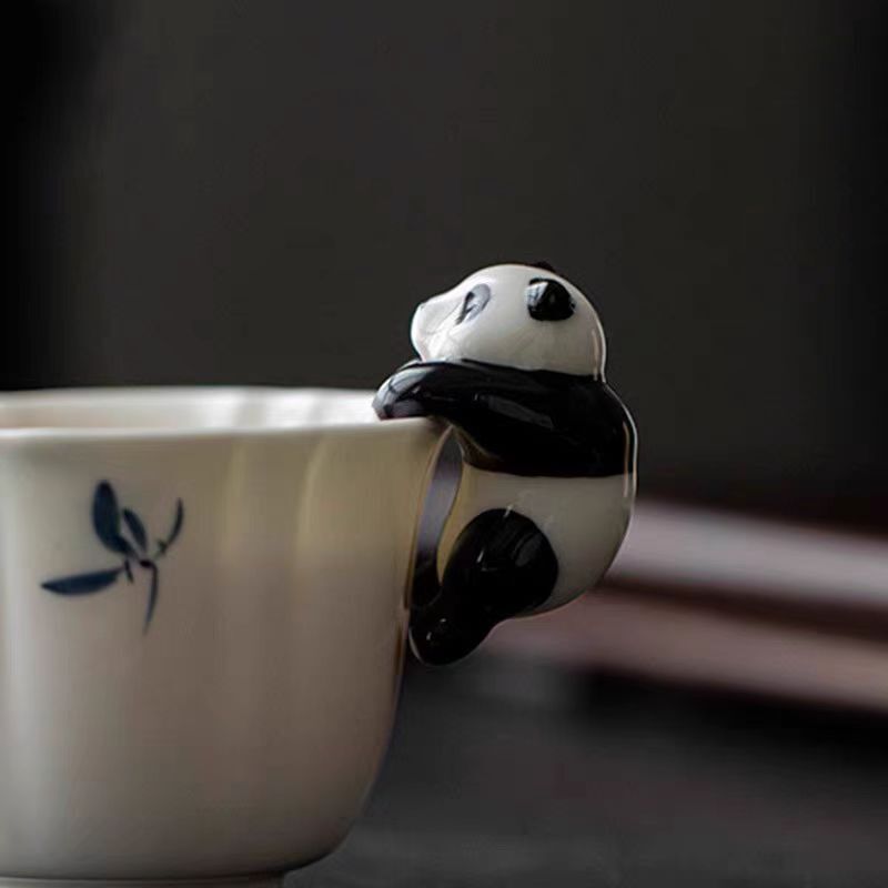 国宝《可爱熊猫》茶宠/茶杯挂件SK0105