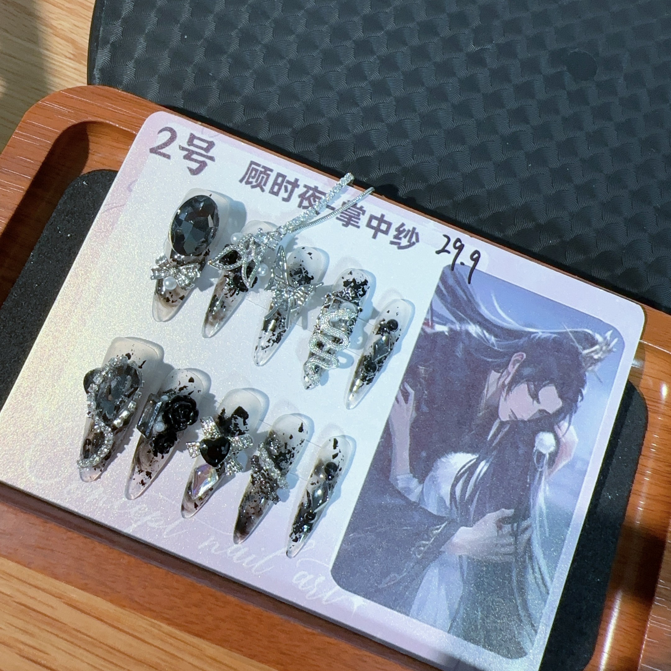 【顾时夜】系列世外概念甲拍对应名字-选择尺码-穿戴甲纯手工美甲