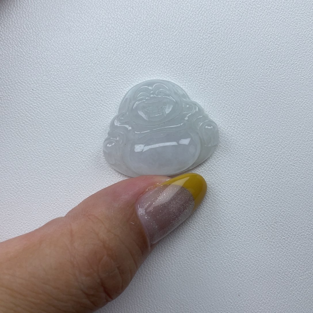 翡翠未镶嵌颈饰25尺寸佛公微瑕介意勿拍
