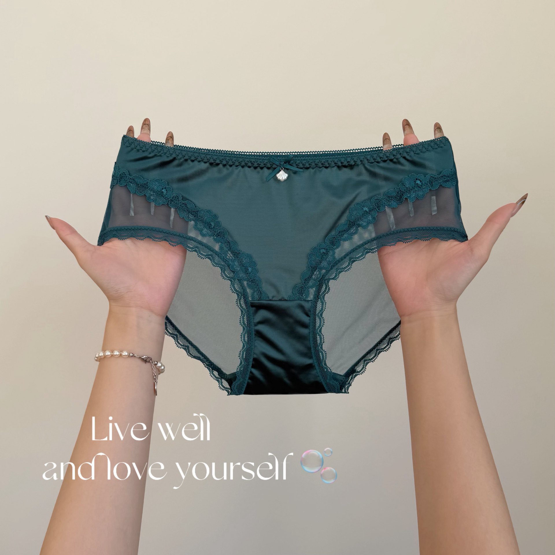 Moli·深海遗珠｜女士低腰性感蕾丝透气轻奢时尚法式三角内裤女舒适