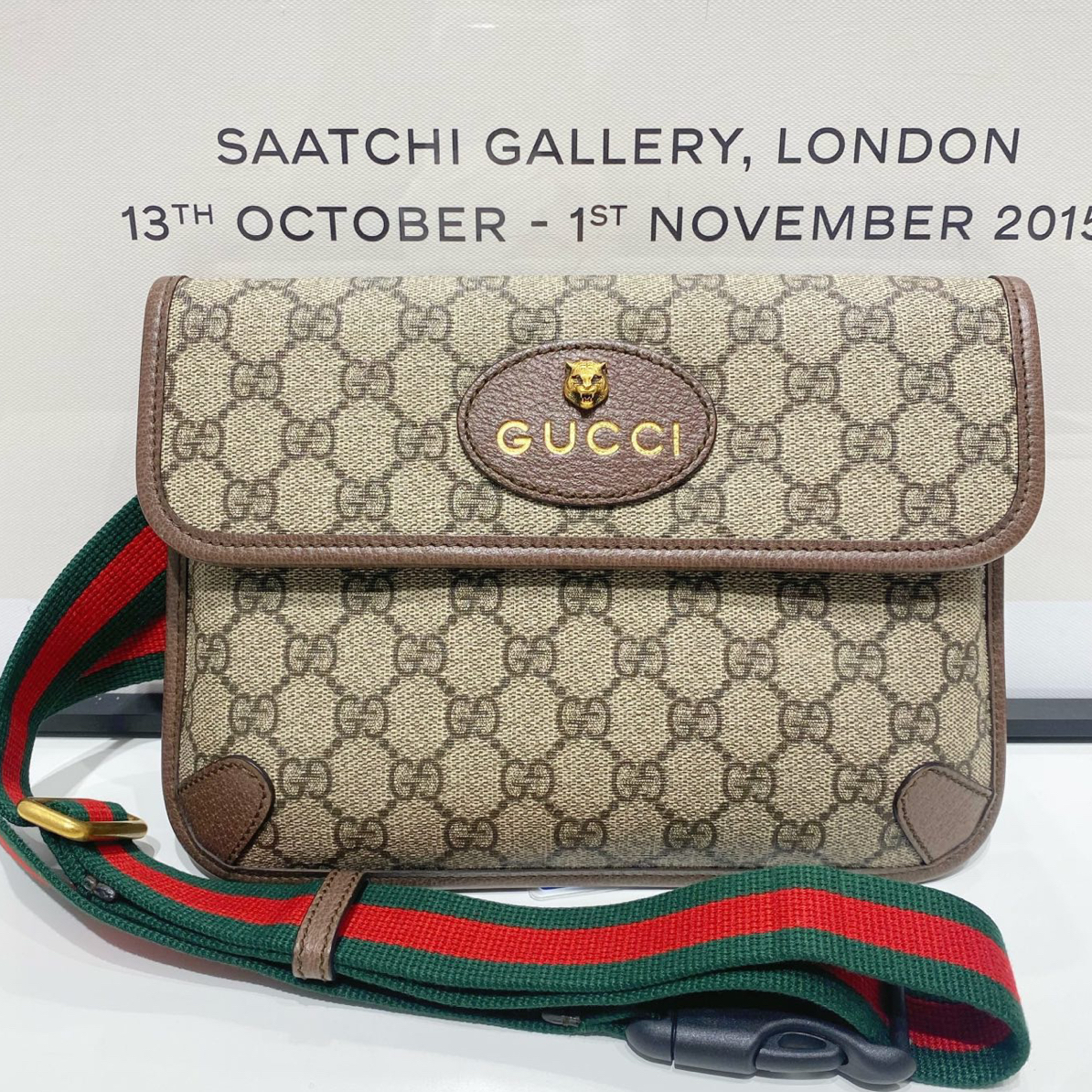99新 LouisVuitton/路易威登 Gucci古驰虎头腰包 （16272）