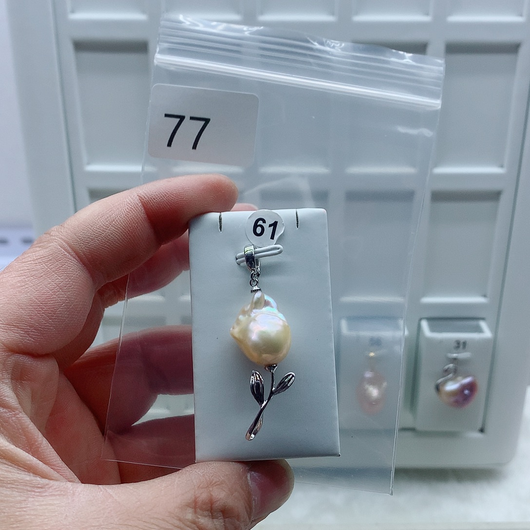 吊坠(不含链)合金淡水珍珠